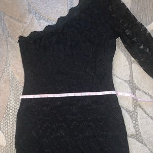 Black lace dress